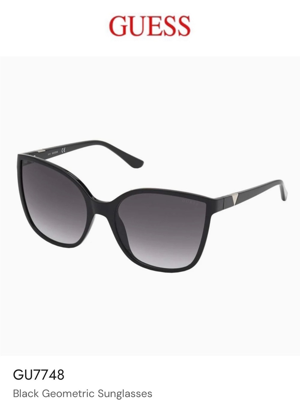 GUESS Black Gradient Lens Women's Sunglasses